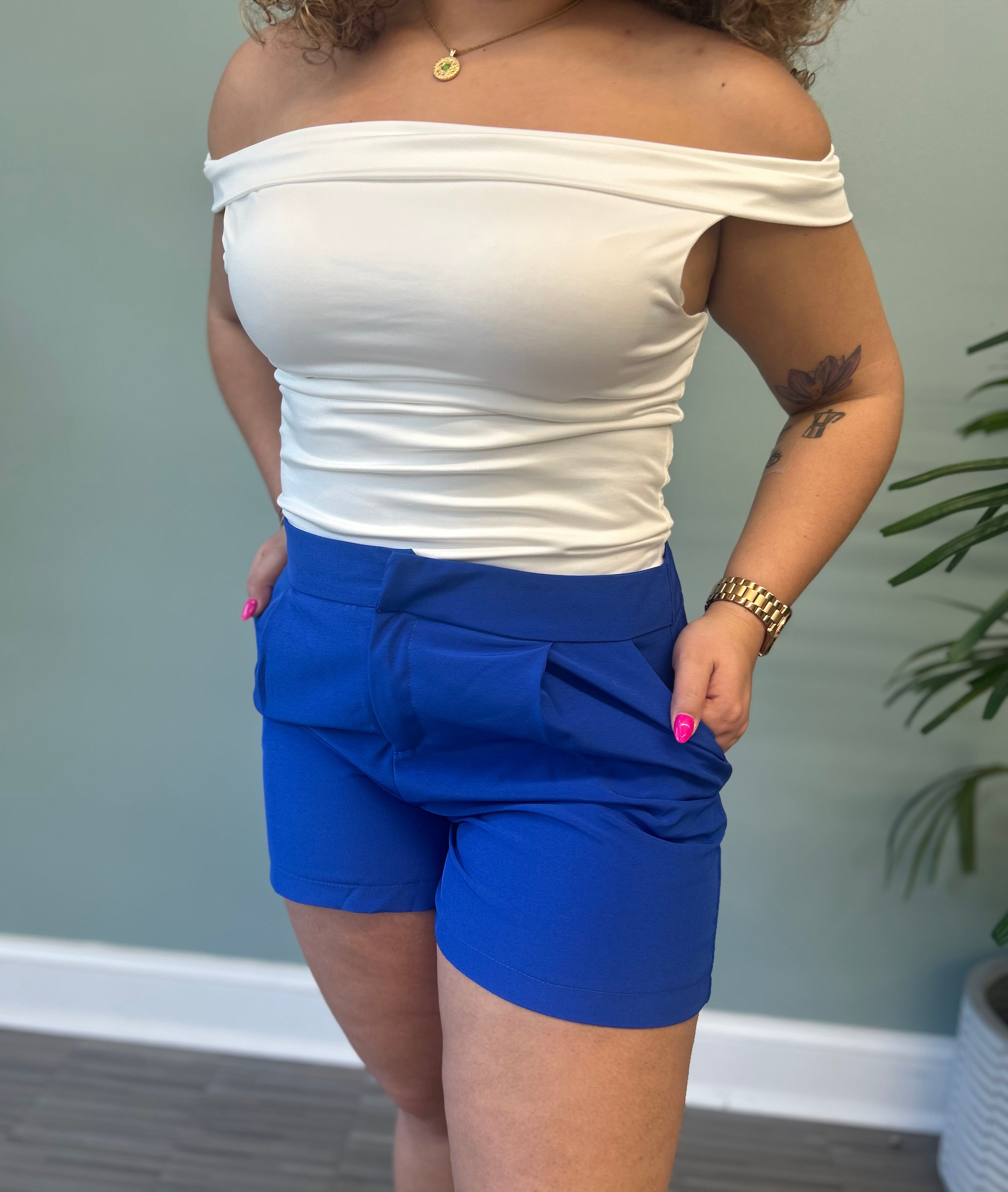 Royal-Blue Short