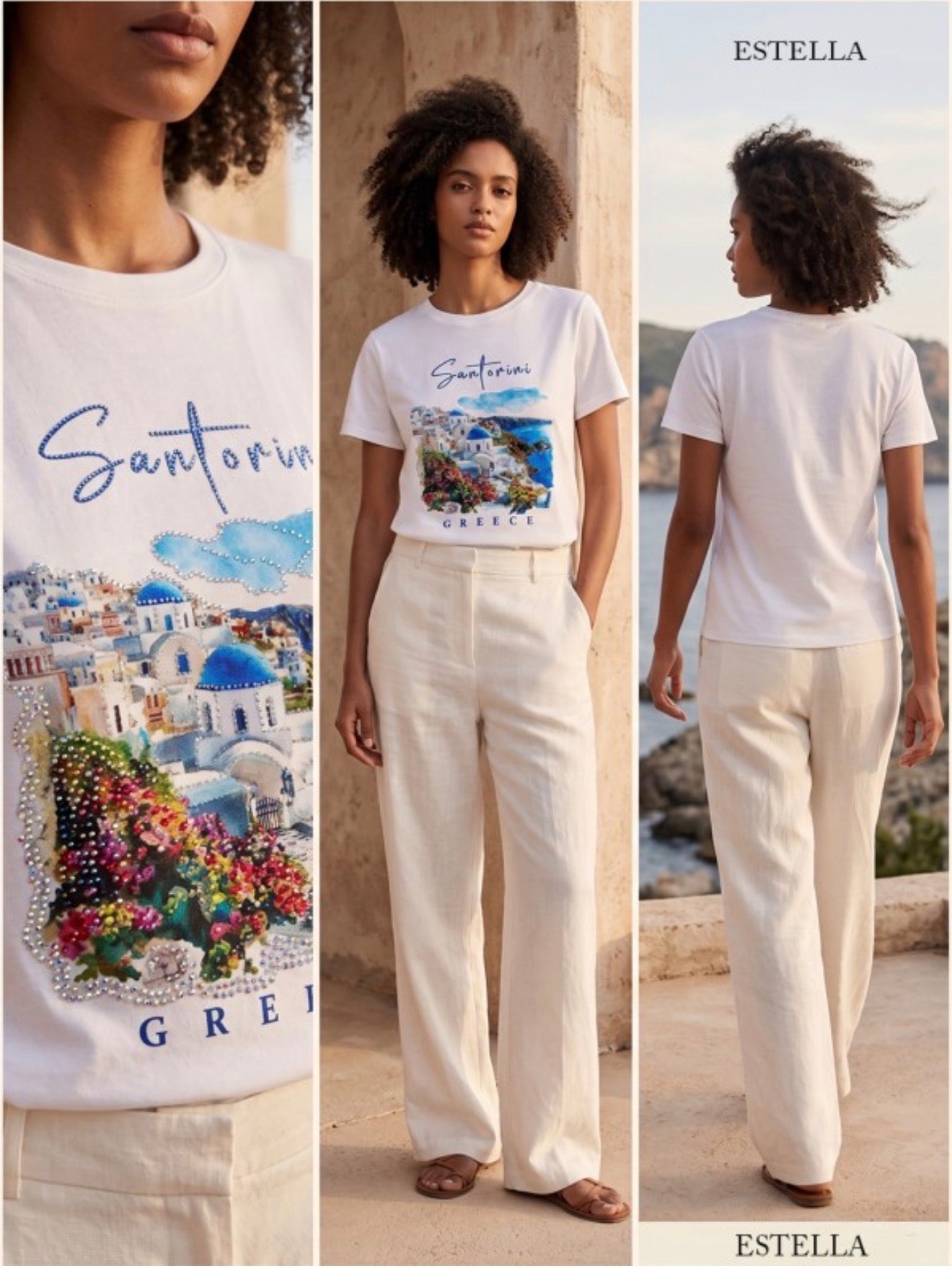 Santorini Top🩵