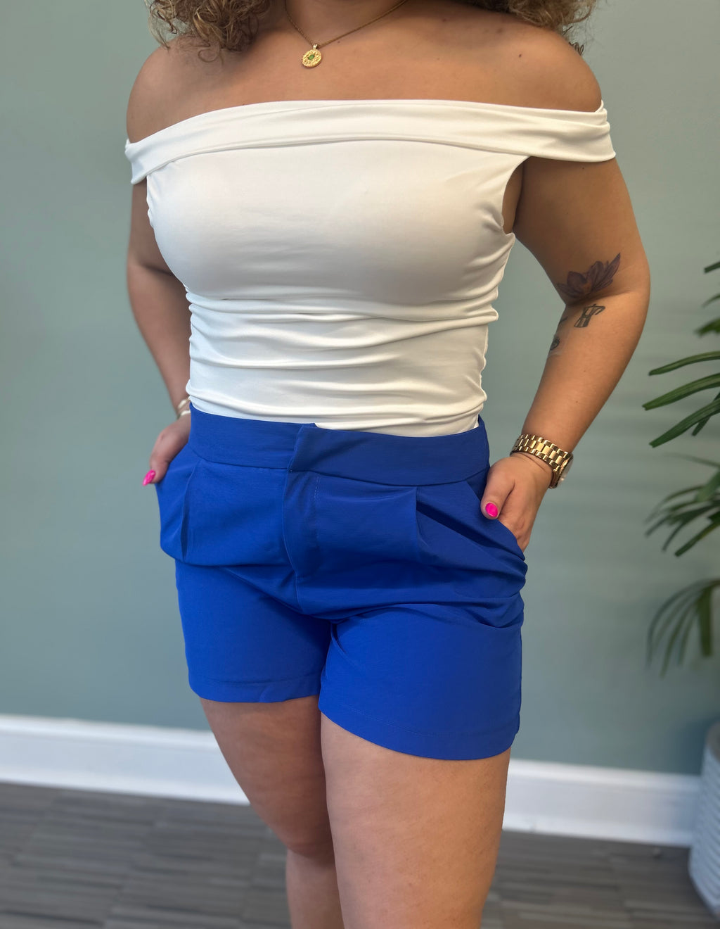 Royal-Blue Short